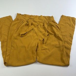 Ambience apparel Mustard yellow casual straight leg pants